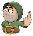 🖕 emoji Солдат @TgSticker Telegram sticker 12 of 37