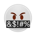 🤬 emoji Adaptive Emoji Telegram sticker 22 of 41
