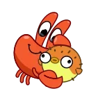 🥰 emoji Krab by @shurmin_jpg Telegram sticker 9 of 19