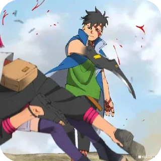 ⚔ emoji Kawaki by Da1k0kuten @StickersPackRobot Telegram sticker 10 of 92