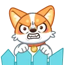 😡 emoji Больше стикеров : @stickeriiiiiii Telegram sticker 6 of 48