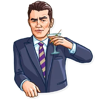 🍸 emoji Noir Telegram sticker 13 of 25
