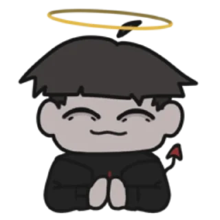 😇 emoji Чиби Руслан Telegram sticker 14 of 20