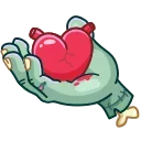 ❤️ emoji Zombie Hand Telegram sticker 11 of 20