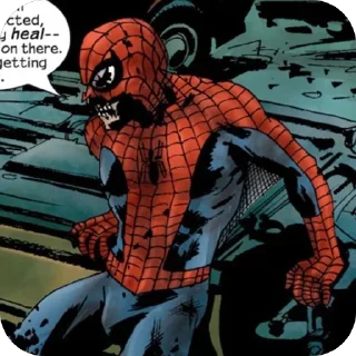 Sticker from zombie spider