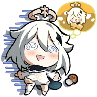 🥵 emoji Малышка Паймон Telegram sticker 13 of 60