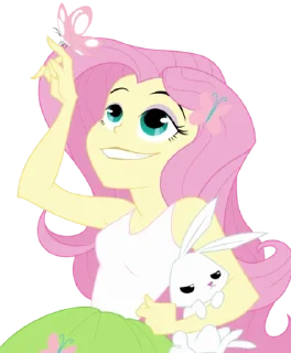 😊 emoji Fluttershy EG | @MyLittlePony_bots Telegram sticker 8 of 100