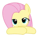 😅 emoji Fluttershy Telegram sticker 8 of 45