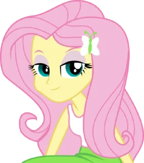 🙂 emoji Fluttershy EG | @MyLittlePony_bots Telegram sticker 7 of 100