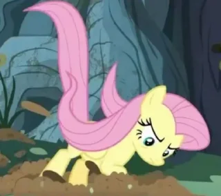 Sticker from Fluttershy | @MyLittlePony_bots