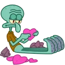 😠 emoji Squidward & Squilvia Telegram sticker 11 of 20
