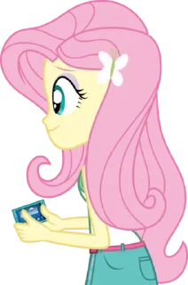 🙂 emoji Fluttershy EG | @MyLittlePony_bots Telegram sticker 17 of 100