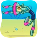 🏃‍♂️ emoji Squidward & Squilvia Telegram sticker 6 of 20