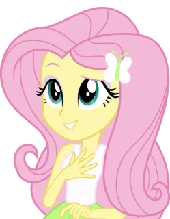 🙂 emoji Fluttershy EG | @MyLittlePony_bots Telegram sticker 13 of 100