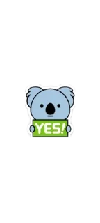 🐨 emoji Blu | ViberStickers. Telegram sticker 9 of 40