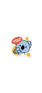 🐨 emoji Blu | ViberStickers. Telegram sticker 19 of 40