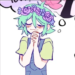 😊 emoji Basil ; @omoristc Telegram sticker 23 of 81