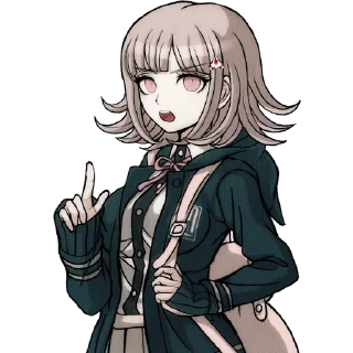 ☝️ emoji Chiaki Nanami Telegram sticker 19 of 21