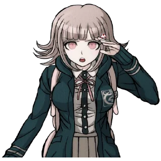 😑 emoji Chiaki Nanami Telegram sticker 10 of 21