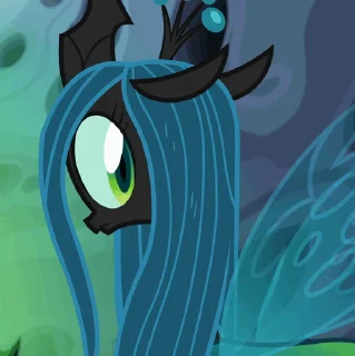 🥰 emoji Queen Chrysalis | @MLP_AnimatedStickers Telegram sticker 11 of 24