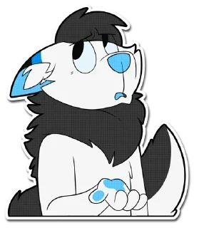 😐 emoji Друзья фурри Telegram sticker 14 of 73