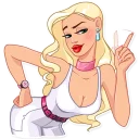 ☝️ emoji Eva Rich Telegram sticker 8 of 35