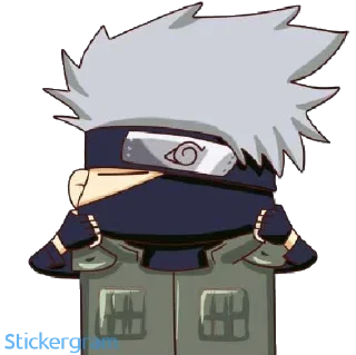 😑 emoji Naruto Official Stickers 3 (chibi) Telegram sticker 13 of 20