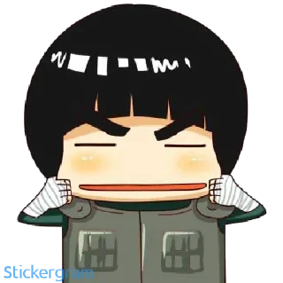 😑 emoji Naruto Official Stickers 3 (chibi) Telegram sticker 17 of 20