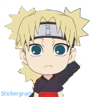 😐 emoji Naruto Official Stickers 3 (chibi) Telegram sticker 6 of 20