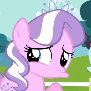 🥺 emoji Diamond Tiara & Silver Spoon | @MLP_AnimatedStickers Telegram sticker 18 of 30