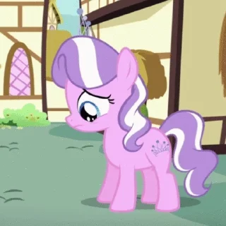 😞 emoji Diamond Tiara & Silver Spoon | @MLP_AnimatedStickers Telegram sticker 17 of 30