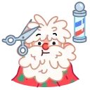 💇‍♂️ emoji Jolly Santa Telegram sticker 14 of 23