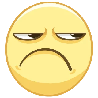😒 emoji Смайлы Telegram sticker 20 of 32