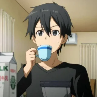 ☕ emoji Kirito Telegram sticker 9 of 37