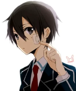 😗 emoji kirito) Telegram sticker 16 of 24