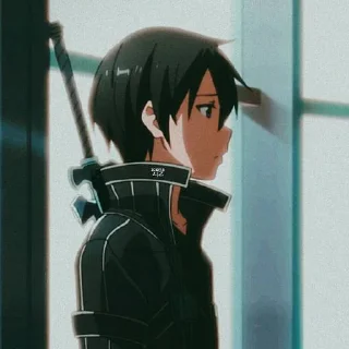 😔 emoji Kirito Telegram sticker 13 of 37