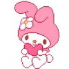 ❤️ emoji my melody Telegram sticker 3 of 200