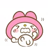 😫 emoji my melody Telegram sticker 14 of 200