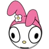 😳 emoji my melody Telegram sticker 20 of 200