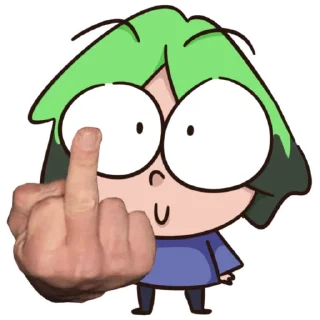 🖕 emoji а Telegram sticker 1 of 23