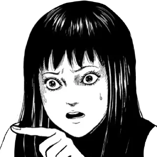 Sticker from Junji Ito