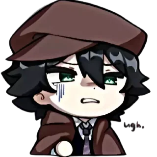 😒 emoji Bsd chibi stickers Telegram sticker 9 of 100