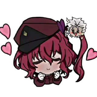 🥰 emoji Bsd chibi stickers Telegram sticker 12 of 100