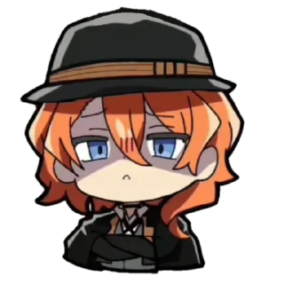 😠 emoji Bsd chibi stickers Telegram sticker 15 of 100