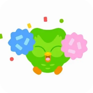 🥳 emoji дуолинго как смысл жизни Telegram sticker 5 of 39