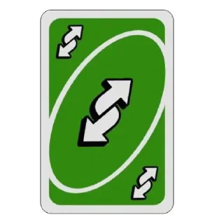 Sticker from UNO reverse collection