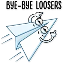 🖕 emoji Paper Airplane Telegram sticker 12 of 25