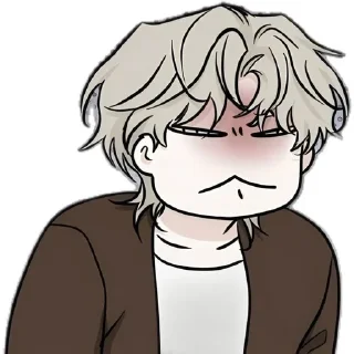 😑 emoji ❀ yaoi   @yaoychikkkkk ❀ Telegram sticker 7 of 50