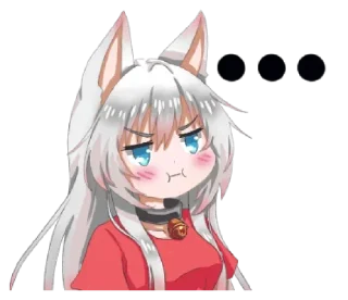 😠 emoji Tsun und Dere Telegram sticker 16 of 35