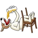 😵 emoji Party Dog Telegram sticker 12 of 30